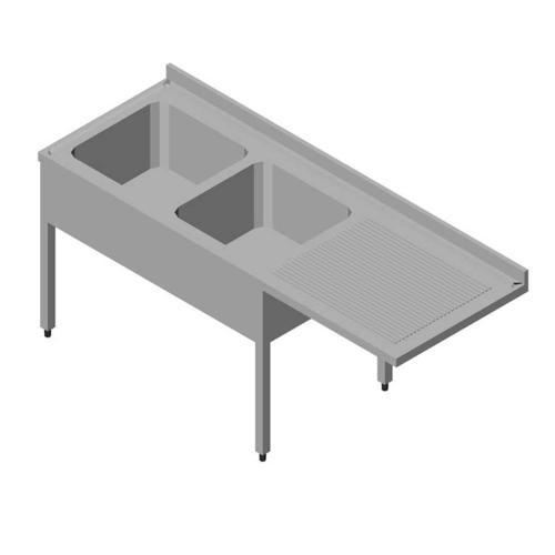 Bulaşık Makinesi Üstü Evyeli Tezgah 2g/1d Sağ 160x60 Cm