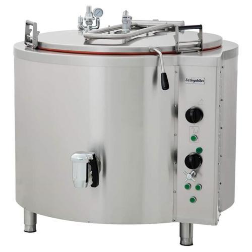 İndirekt Elektrikli Kaynatma Tenceresi, Silindirik Kazanlı, 500 Lt, Sabit Model, Oteı 500