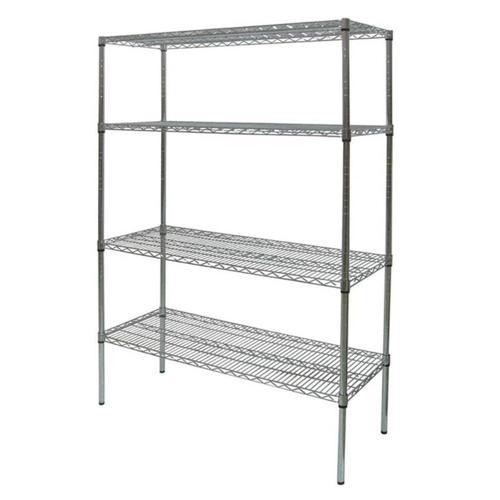 4 Katlı Paslanmaz İstif Rafı, Izgara Tabla, 46x152x183 Cm, 304 K
