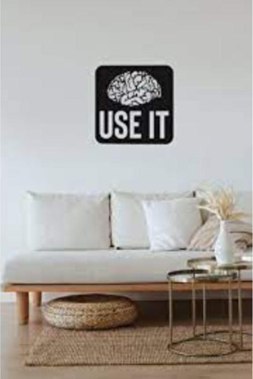 Use It Siyah Mdf Duvar Dekorasyon Lazer Kesim 35X35 Cm