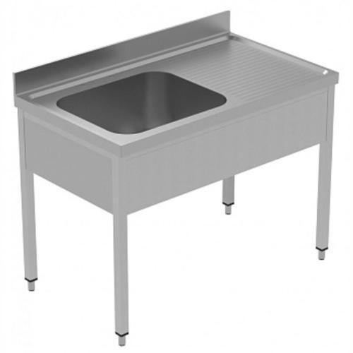 Tek Evyeli Tezgah, Evyesi 600x500 Mm, Damlalığı Sağda - 1200 Mm, Plus GLG1216DXE