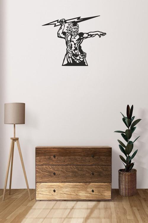 Zeus Mdf Duvar Dekorasyon Lazer Kesim 42X32 Cm