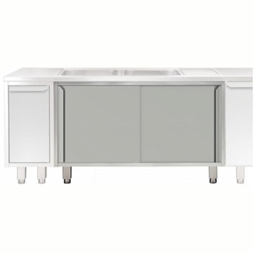 Professional Evyeli Üst Tabla Altı İçin Dolap, Kayar Kapılı - 1400 Mm - Modular Line TEL2S14