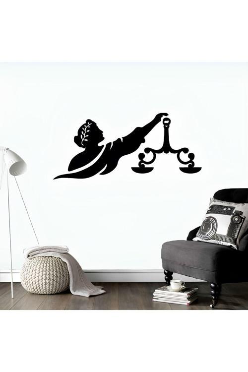 Themis Adalet Hukuk Avukat 3 Ayrı Parça Mdf Lazer Kesim Duvar Dekoru 65X30 Cm