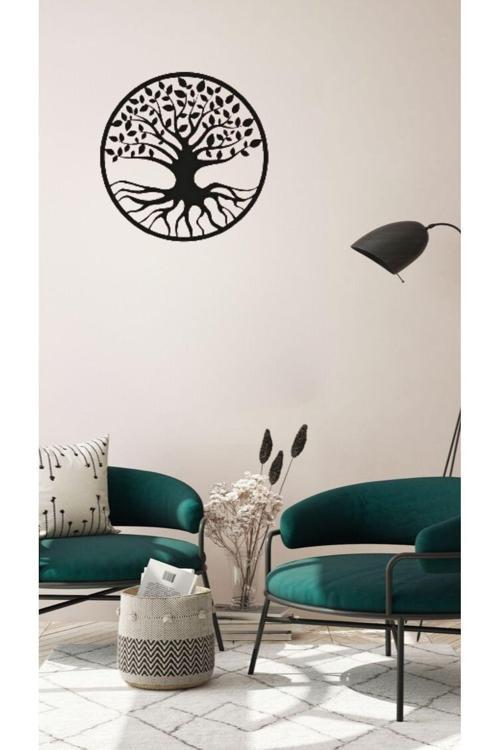 Yaşam Ağacı Mdf Duvar Dekorasyon Lazer Kesim 30X30 Cm