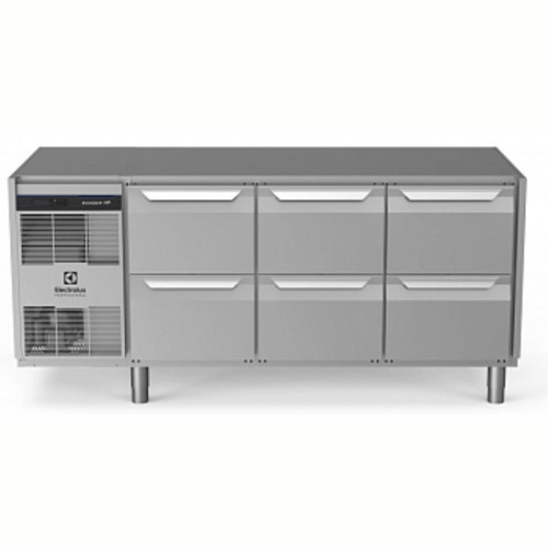 Professional 6-drawer Refrigerated Counter 440lt, - 2+10°c, Aısı 304, With Drawers With Frame Only, Without Worktop EH3H7FFF
