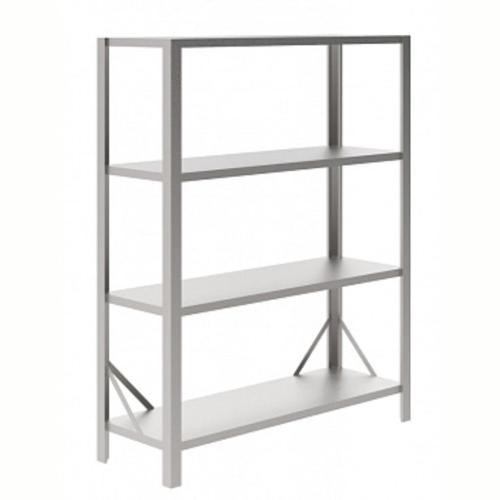 Paslanmaz Çelik Düz Etejer Seti, 4 Raflı, 1570 Mm NSC1570