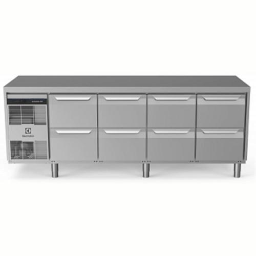 Professional Endüstriyel Soğutmalı Tezgah, "heavy Duty", Aısı304, -2°/+10°c, Dijital, Tropikal - 590 Lt, 8x½ Çekmeceli EH4HBBBBB