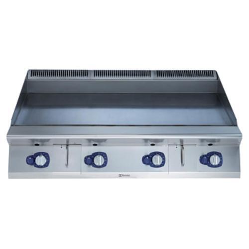 Professional Geniş Hp Izgara, Gazlı, Çizilmeye Karşı Dayanıklı Nitrochrome3 Düz Krom Pişirme Yüzeyi, Yatay,termostatik Kontrol, Spatula Dahil - 1200 Mm E9IIKAAOMIA