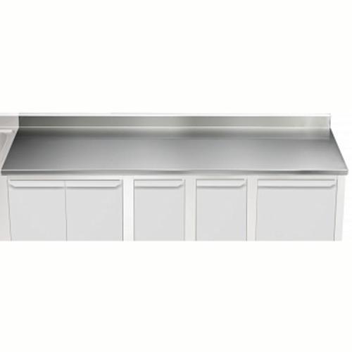Üst Tabla, Sırtlı, 3200 Mm, 1,5 Mm Kalınlıkta Üst Tabla 18 Mm Kalınlığında Ses Sönümlendirici Malzeme Ve Ayrıca 2 Paslanmaz Kayıtla Güçlendirilmiştir - Modular Line TPLA32A