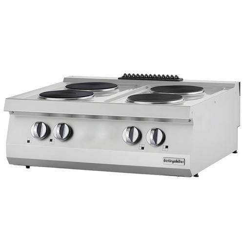 Set Üstü Elektrikli Ocak, Dörtlü, 80x70x30 Cm, Osoe 8070