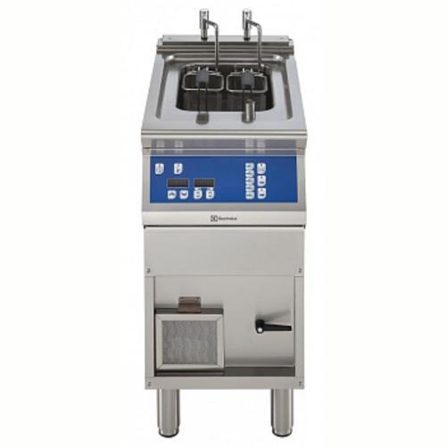 Professional Endüstriyel Otomatik Elektrikli Makarna Pişirici, 1 Hazneli-20 Lt, Hızlı Sistem, Programlı, Enfraruj Isıtma Sistemi, Dolaplı, Derinlik 730 Mm - 400 Mm E7PCED1KFP