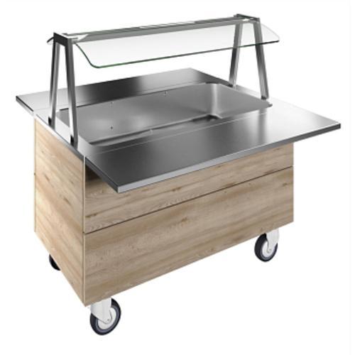 Üst Raf, İki Adet Paslanmaz Çelik Tepsi Kaydırma, Y=750 Mm F11C3KW02S