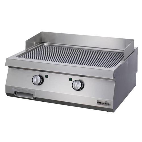 Elektrikli Grill Plate, Oluklu, Krom Kaplı,80x90x30 Cm,Oge 8090 N C