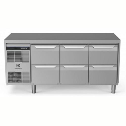 Professional Soğutmalı Tezgah, "heavy Duty", Aısı304, - 2°/+10°c, Dijital, Tropikal - 440 Lt, 6x½ Çekmeceli EH3HBBBB