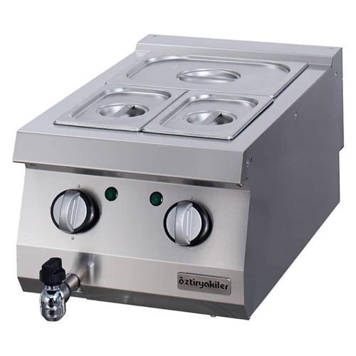 Yeni 700 Serisi, Set Üstü Elektrikli Bain Marie, 40x70x30, Gn Kaplar Hariç, Obe 4070