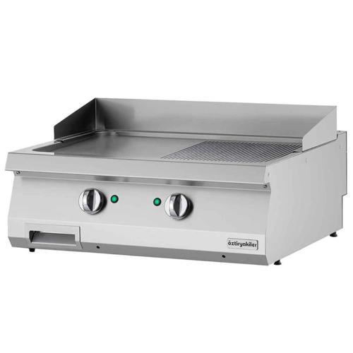 Elektrikli Grill Plate, Yarı Oluklu, 80x70x30 Cm, Oge 8070 1/2 N