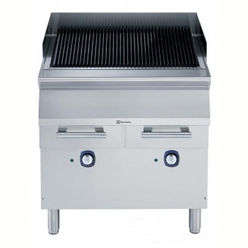 Elektrikli Barbekü-grill, Çift Taraflı Döküm Izgaralı (et İçin Yivli, Balık-sebze İçin Düz), Alt Standlı - 800 Mm E9GREHGCFU