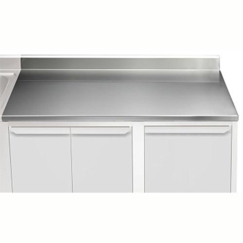 Üst Tabla, Sırtlı, 1700 Mm, 1,5 Mm Kalınlıkta Üst Tabla 18 Mm Kalınlığında Ses Sönümlendirici Malzeme Ve Ayrıca 2 Paslanmaz Kayıtla Güçlendirilmiştir - Modular Line TPLA17A