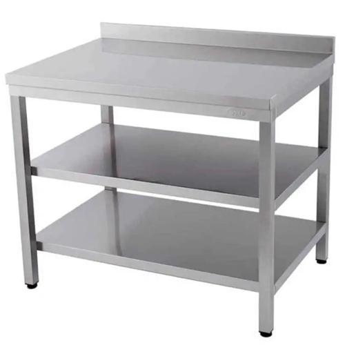 Çalışma Tezgahı Ara Raflı Sırtlı 160x70 Cm