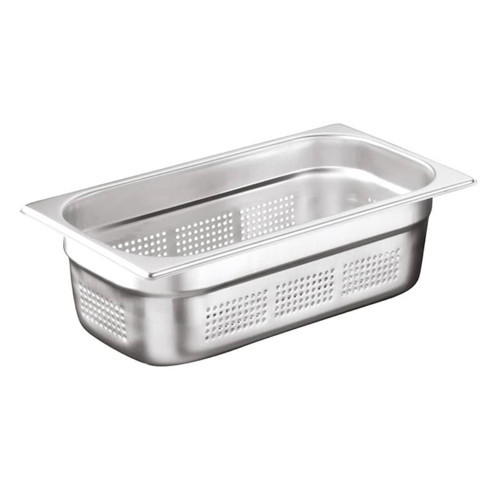 Delikli Gastronom Küvet, 20 Cm, Gnp 1/3