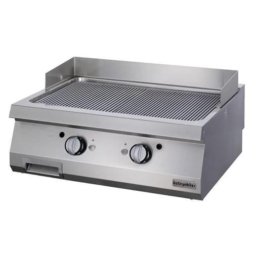 Gazlı Grill Plate, Oluklu, 80x70x30 Cm, Ogg 8070 N