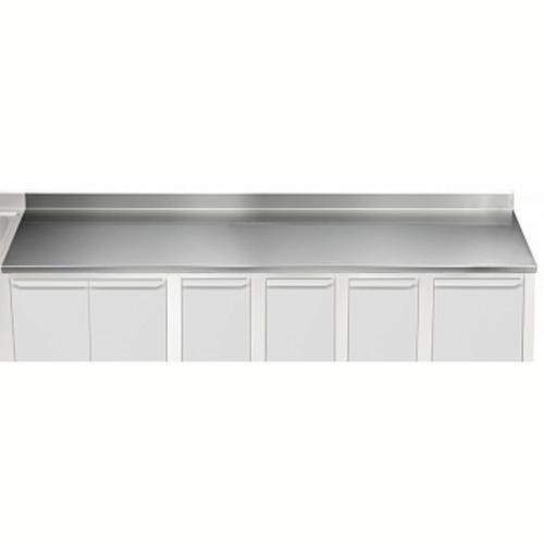 Üst Tabla, Sırtlı, 3900 Mm, 1,5 Mm Kalınlıkta Üst Tabla 18 Mm Kalınlığında Ses Sönümlendirici Malzeme Ve Ayrıca 2 Paslanmaz Kayıtla Güçlendirilmiştir - Modular Line TPLA39A