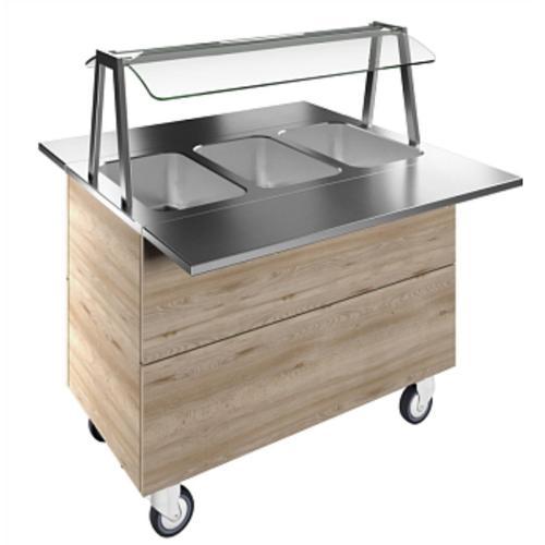 Aydınlatmalı Üst Raf Ve Paslanmaz Çelik Tepsi Kaydırma, Y=900 Mm F02H3AW02S