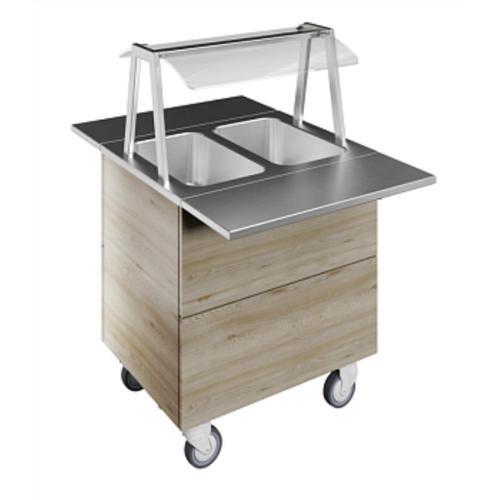 Professional Aydınlatmalı Üst Raf Ve Paslanmaz Çelik Tepsi Kaydırma, Y=900 Mm F02H2AW02S