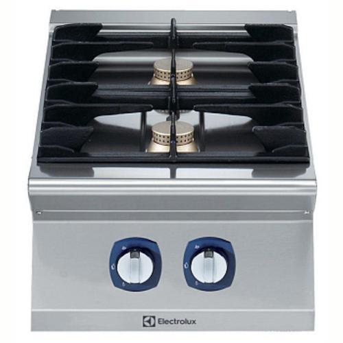 Endüstriyel 2 Açık Ateşli Gazlı Set Üstü Ocak, Her Brulör 5,5 Kw, Derinlik 730 Mm - 400 Mm E7GCGD2C00