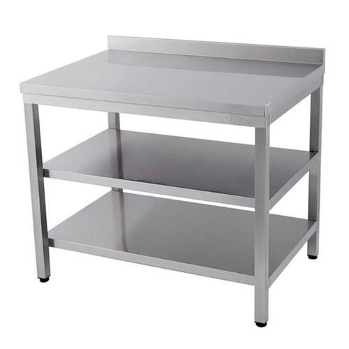 Çalışma Tezgahı Ara Raflı Sırtlı 160x60 Cm