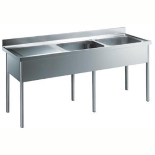 2 Evyeli Tezgah, Evyeler 500x600x300mm, Damlalığı Solda - 2100 Mm LG2126SXEN