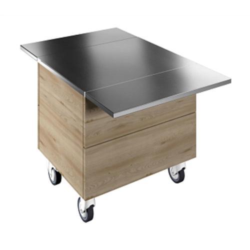 Tekerlekli, İki Adet Paslanmaz Çelik Tepsi Kaydırma, Y=900 Mm F00N2KW00S