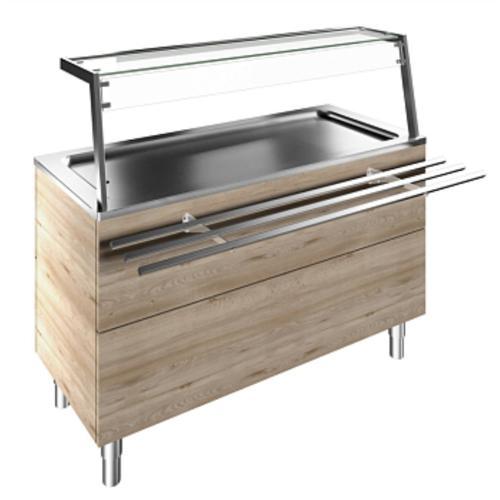 Soğutmalı Paslanmaz Çelik Teşhir Ünitesi Y 900 Mm F14C4AF01W