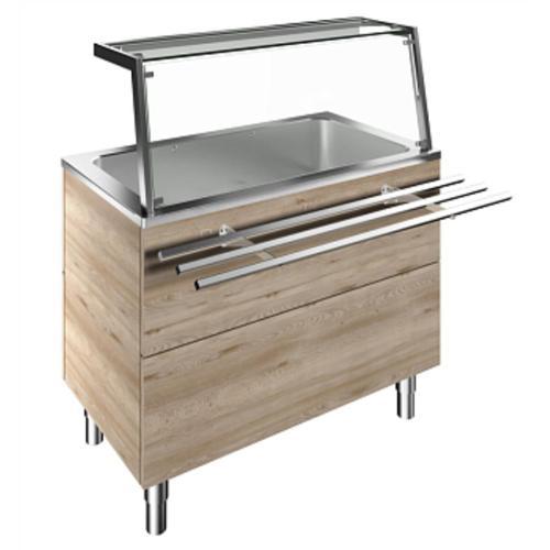 Tarafında Boru Tip Paslanmaz Çelik Tepsi Kaydırma, Y= 900 Mm F01H3AF01W