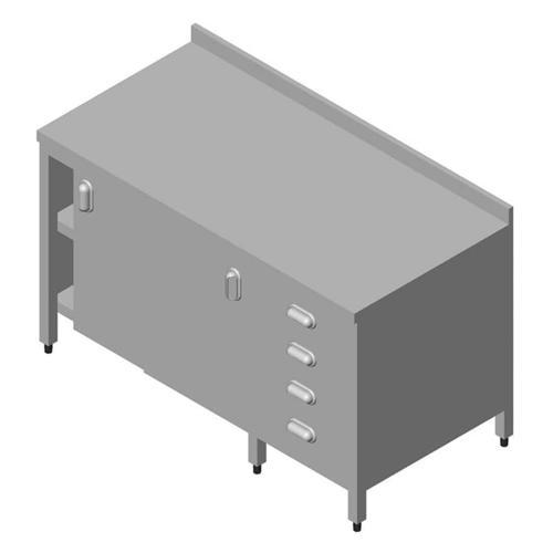 Çalışma Tezgahı Dolaplı Ara Raflı Gn Çekmeceli 160x70 Cm