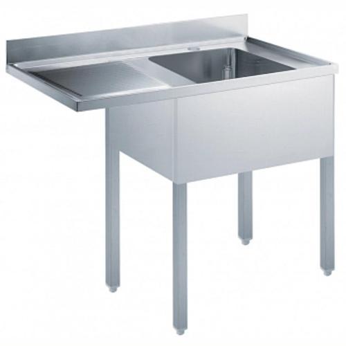 Tezgahaltı Bulaşık Makinesi İçin Tezgah, 1 Evyeli (500x500 Mm), Damlalık Solda - 1200 Mm ESBD1217L