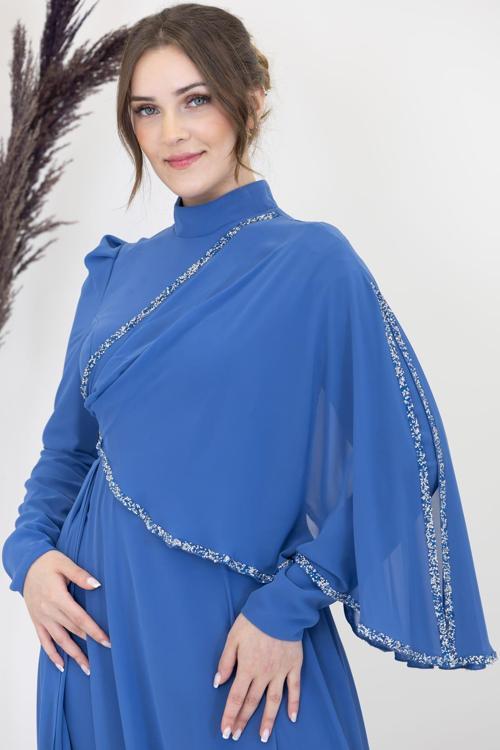 Ahenk Tesettür Tulum İndigo