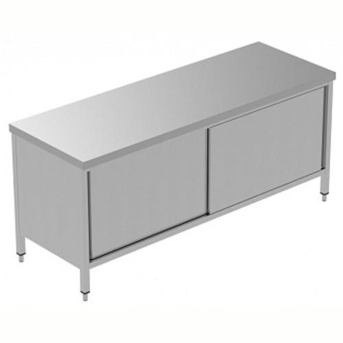 Professional İki Taraftan Kapılı (pass-thru) Dolaplı Çalışma Tezgahı, 1 Ara Raflı Ve 4 Kayar Kapılı - 2000 Mm, Plus GTND2000E