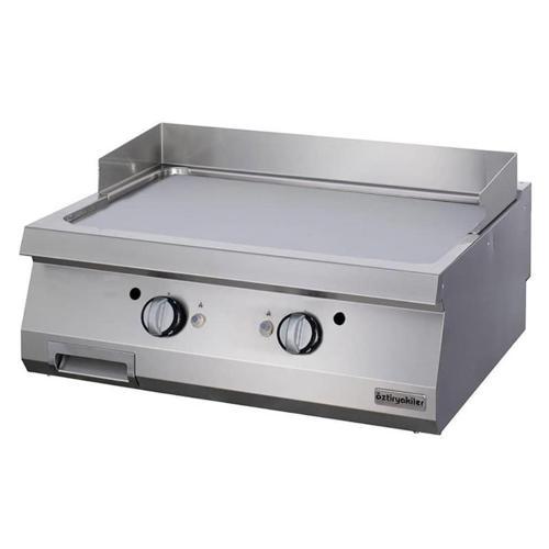 Gazlı Grill Plate, Düz, Sert Krom Kaplı, 80x90x30 Cm, Ogg 8090