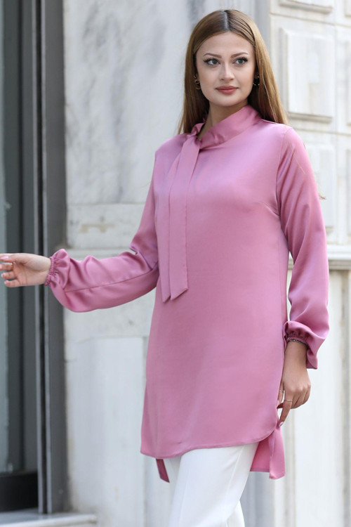 Trend Tesettür Tunik Gül Kurusu