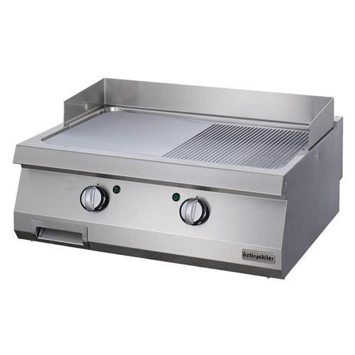 Elektrikli Grill Plate, Yarı Oluklu, 80x90x30 Cm, Oge 8090 1/2 N