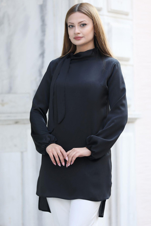Trend Tesettür Tunik Siyah