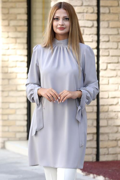 Esila Tesettür Tunik Gri