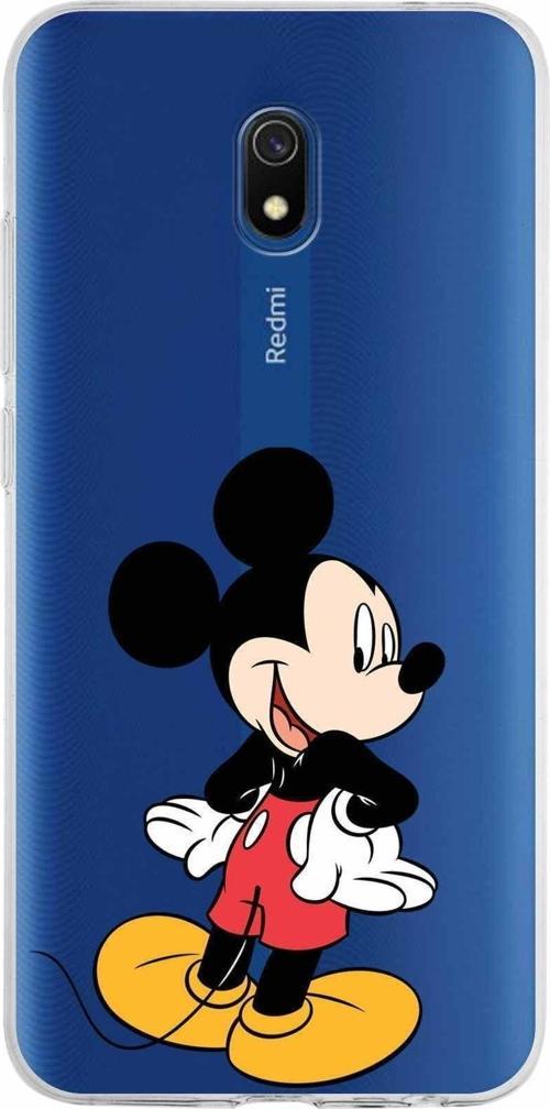 Xiaomi Redmi 8A Uyumlu Kapak Mickey Mouse Tasarımlı Şeffaf Silikon Kılıf
