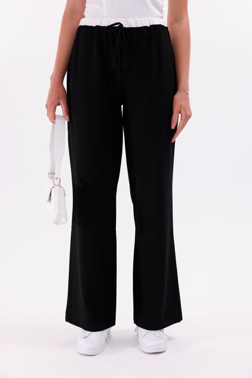 Kemer Lastikli Ve Garnili Pantolon