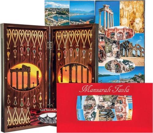 Manzaralı Polyester Tavla Antalya Turistik Büyük Boy