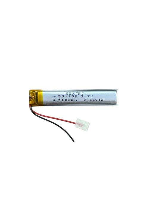 551158 3.7V 310 MAh Li-Polymer Pil Devreli/1.5A