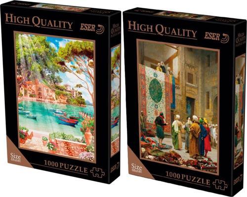 Puzzle 2X1000 Parça 48X68 Cm Puzzle Halı Tüccarı / Sorrento Harbour