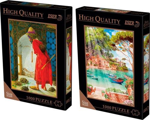 Puzzle 2X1000 Parça 48X68 Cm Puzzle Kaplumbağa Terbiyecisi / Sorrento Harbour